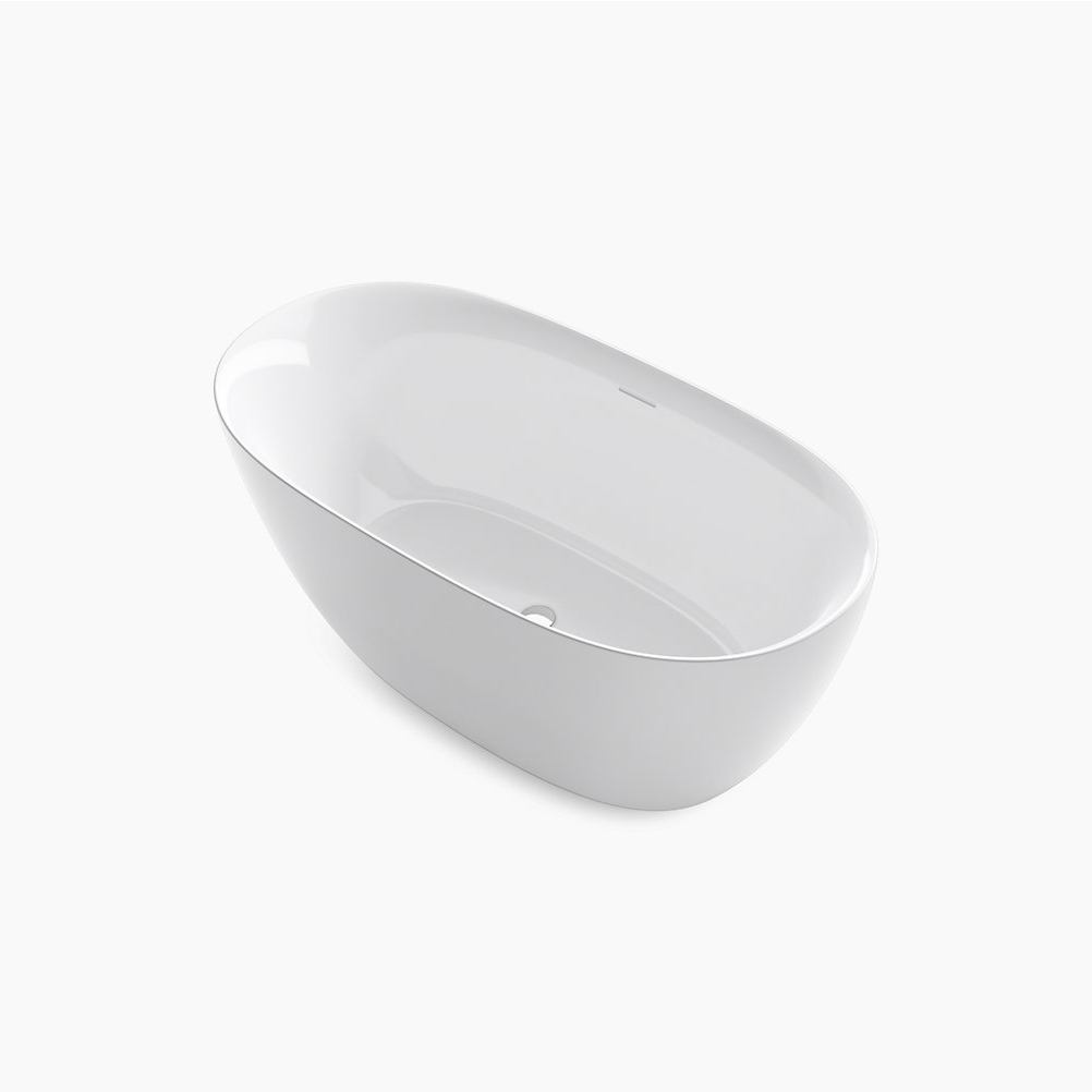 Unwind 59-1/16x29-9/16x23-1/16" Freestanding Tub in White