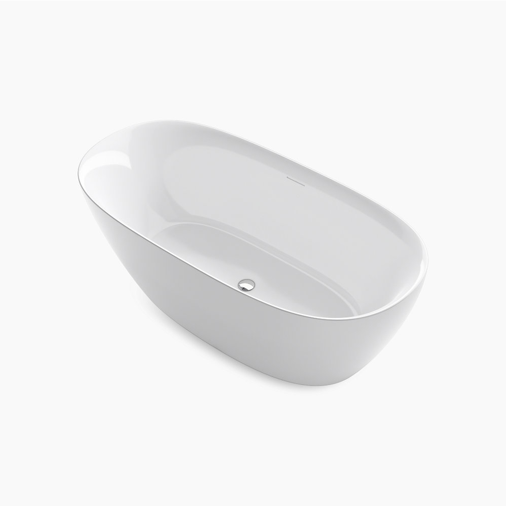 Unwind 66-15/16x31-1/2x23-1/16" Freestanding Tub in White