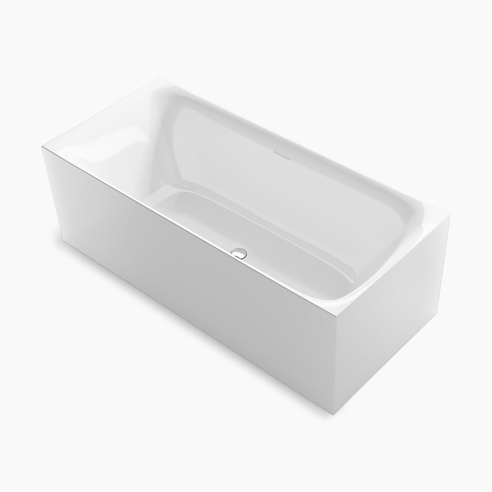 Unwind 66-15/16x29-9/16x23-1/16" Freestanding Tub in White