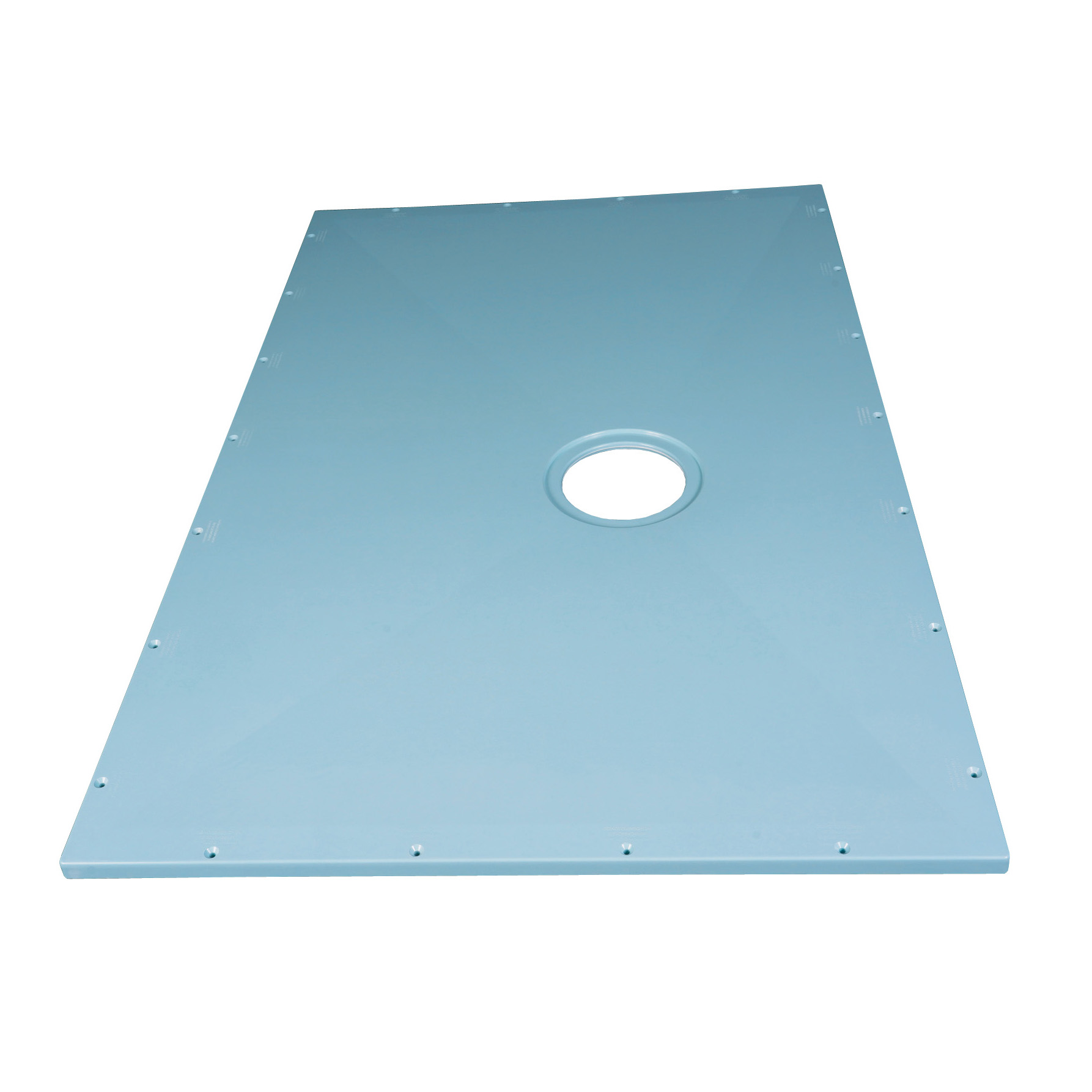 TrueDEK Classic 55-1/8x35-1/2x7/8" Shower Base in Blue
