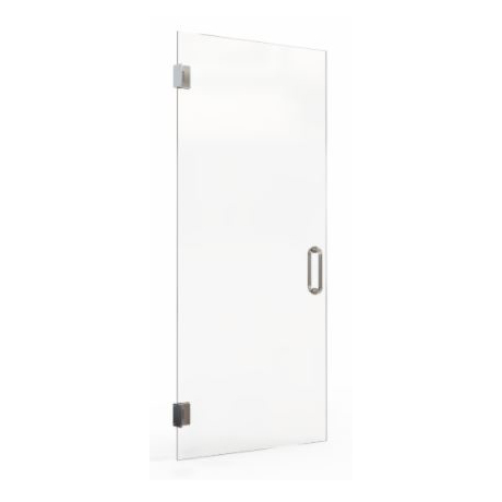 Celeste 29-3/16x76" Swing Shower Door in Silver/Clear Glass