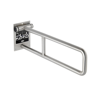 29" Swing-Up Grab Bar in Satin Stainless Steel