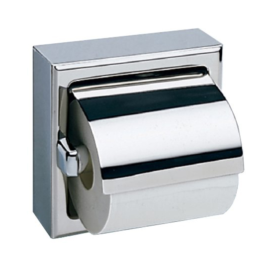 Toilet Paper Dispenser With Hood In Stainless