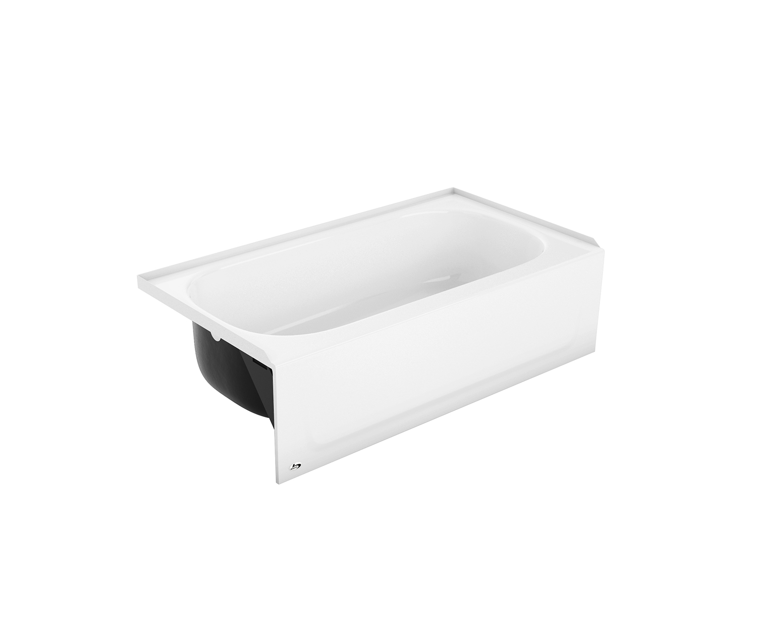 Kona 50x30x15-1/4" Bathtub in White w/Left Drain