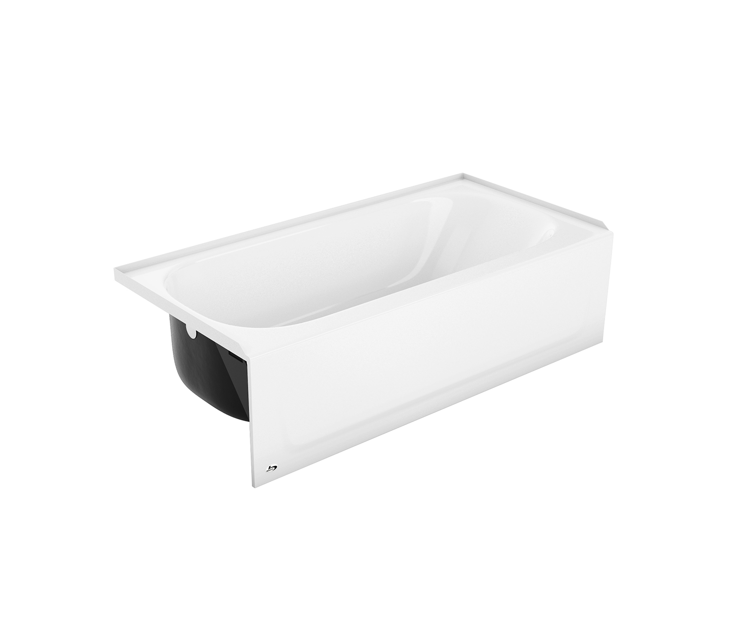 Maui 60x30x16-5/8" Bathtub in White w/Left Drain