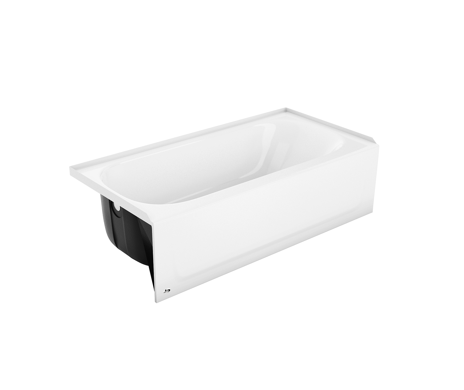 MauiCast 60x30x16-5/8" Bathtub in White w/Left Drain