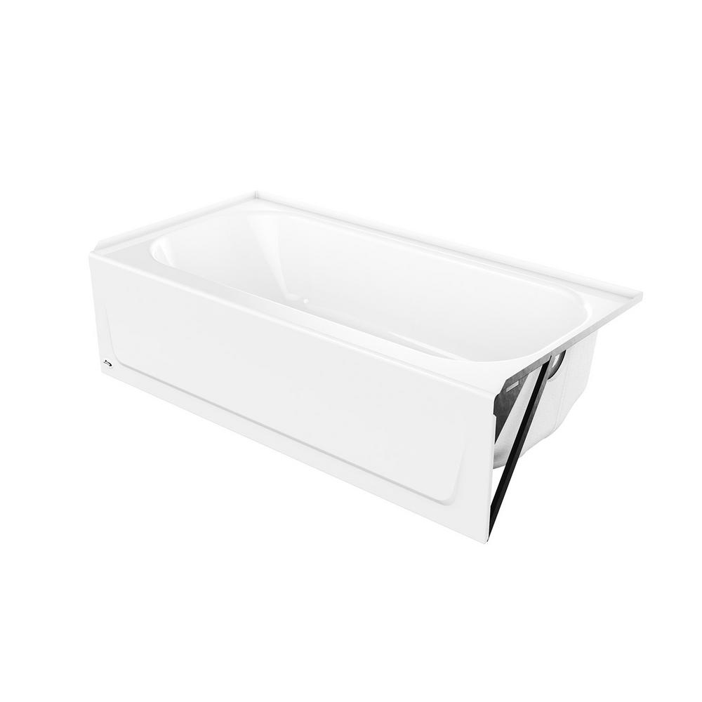 MauiCast 60x30x16-5/8" Bathtub in White w/Right Drain
