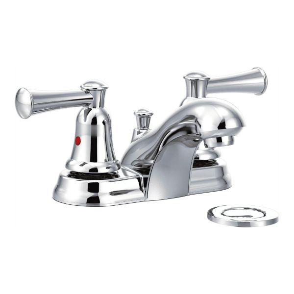 Capstone 4" Centerset Lav Faucet in Chrome with 50/50 Waste