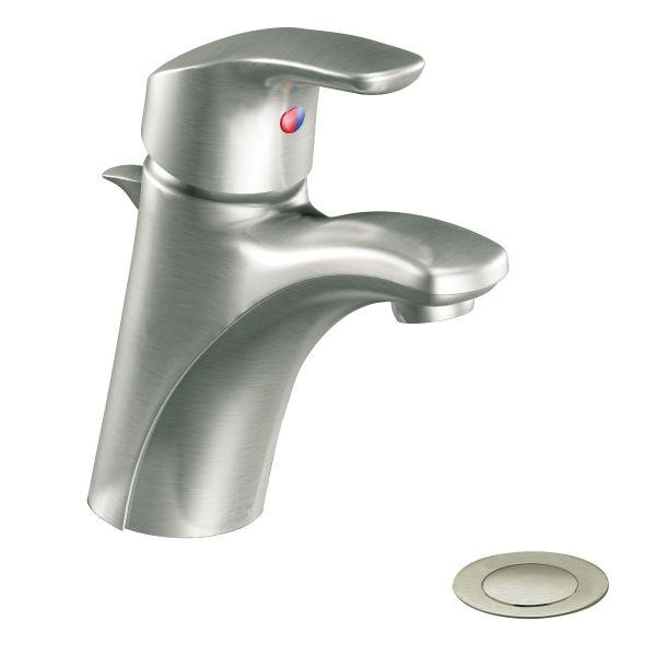 Baystone Single Hole Lavatory Faucet in Brushed Nickel