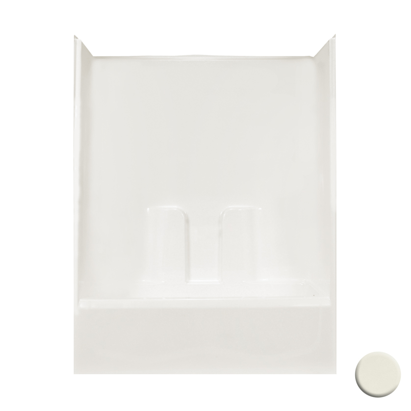 AcrylX Tub & Shower Kit 60x31x76" Biscuit Right Hand Drain