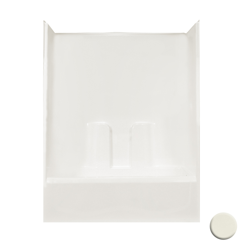 AcrylX Tub & Shower Kit 60x31x74" Biscuit Right Hand Drain
