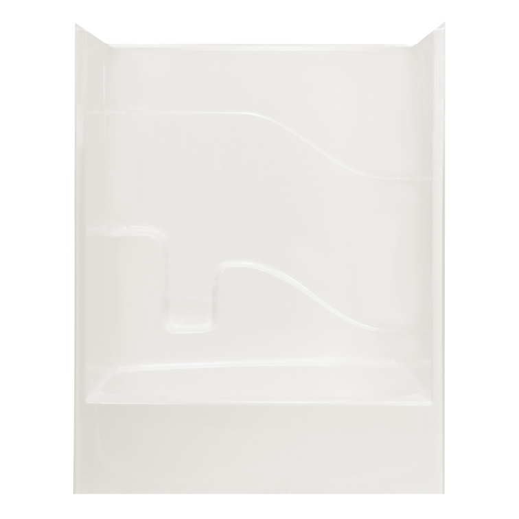 AcrylX Tub & Shower Kit 60x33x77" White Left Hand Drain