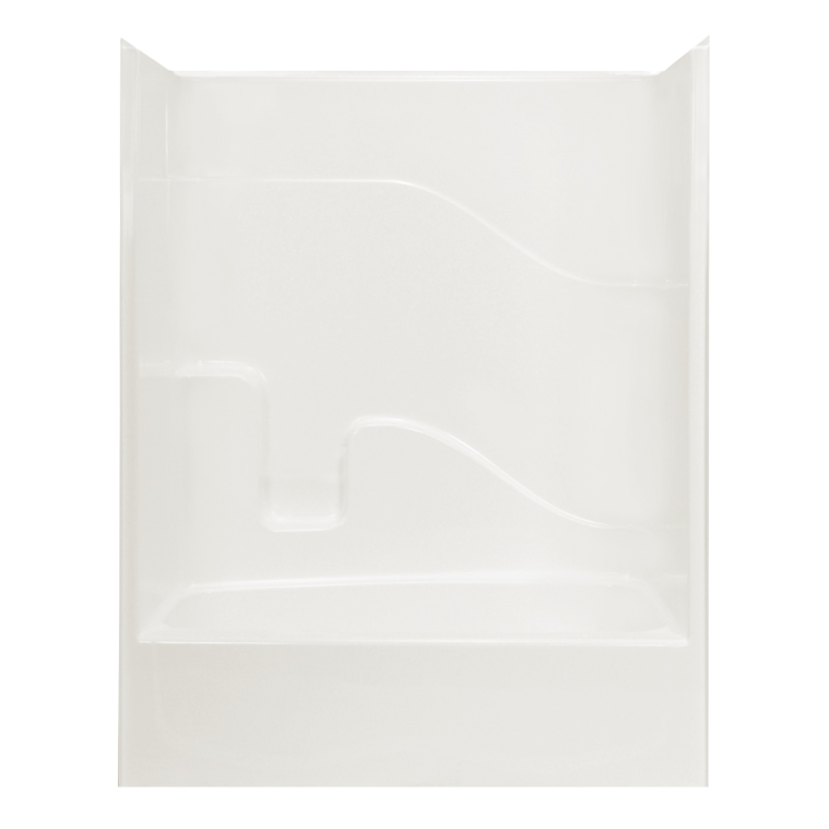 AcrylX Tub & Shower Kit 60x33x74" White Left Hand Drain