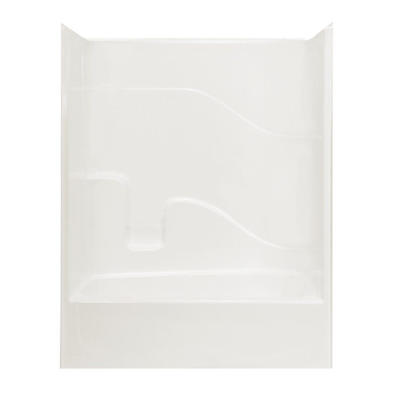 AcrylX Tub & Shower Kit 60x33x74" White Right Hand Drain