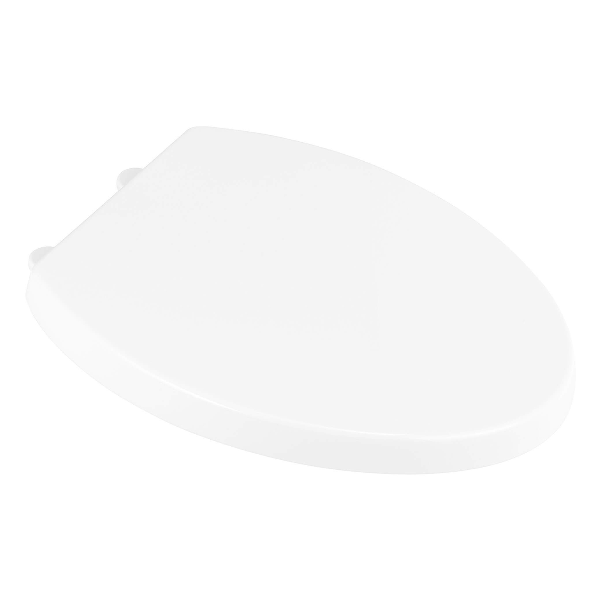 Contemporary Telescoping Elongated Toilet Seat in Canvas White