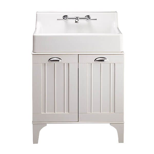 Oak Hill White Bathroom Sink w/Vanity