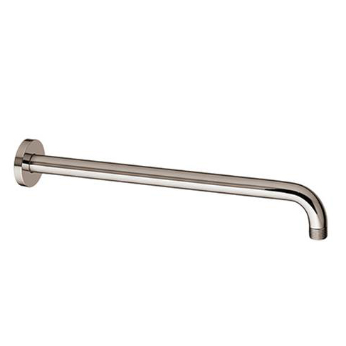 Wall Mount Right Angle Shower Arm & Flange In Platinum Nickel