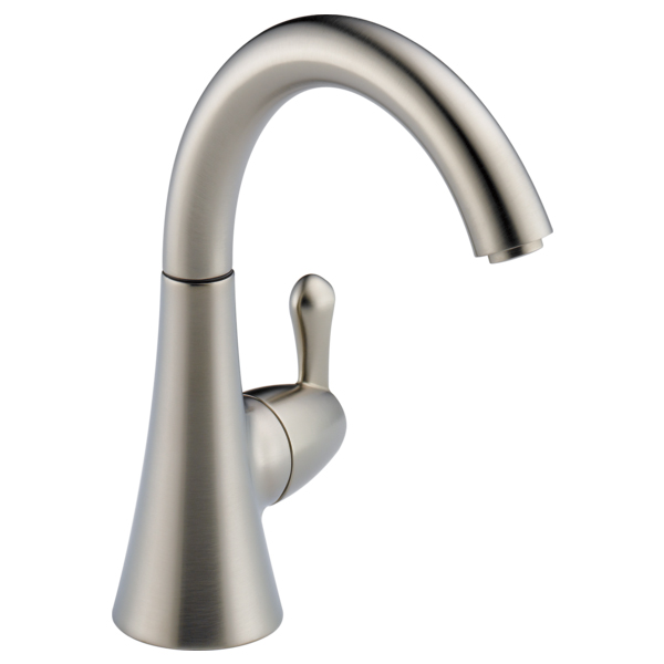 Transitional Single Handle Beverage Faucet Stainless