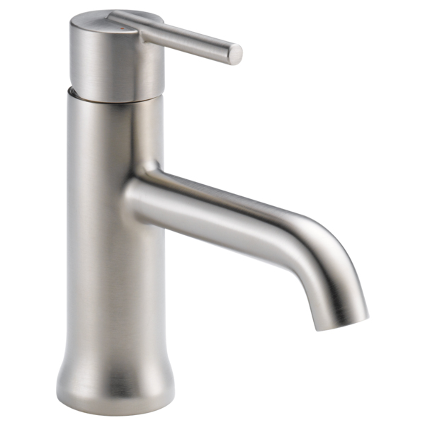 Trinsic Single Hole Lav Faucet in Stainless, No Drain 1.2gpm