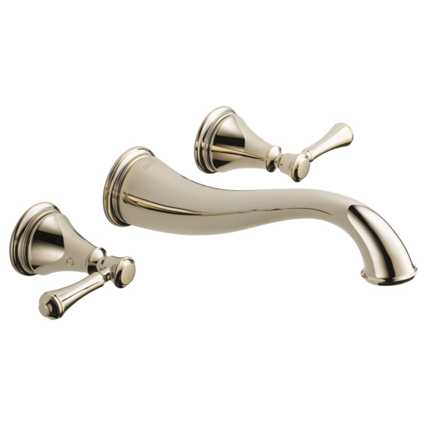 Cassidy Wall Mount Lav Faucet Trim In Polished Nickel