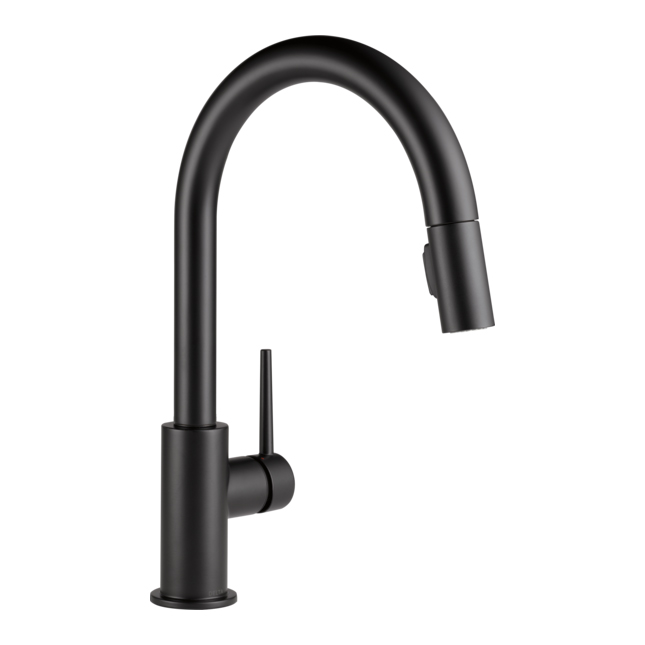 Trinsic 1-Hdl Pull-Down Kitchen Faucet in Matte Black