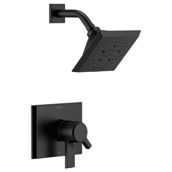 Pivotal Shower Trim W/Multi-Function Showerhead In Matte Black