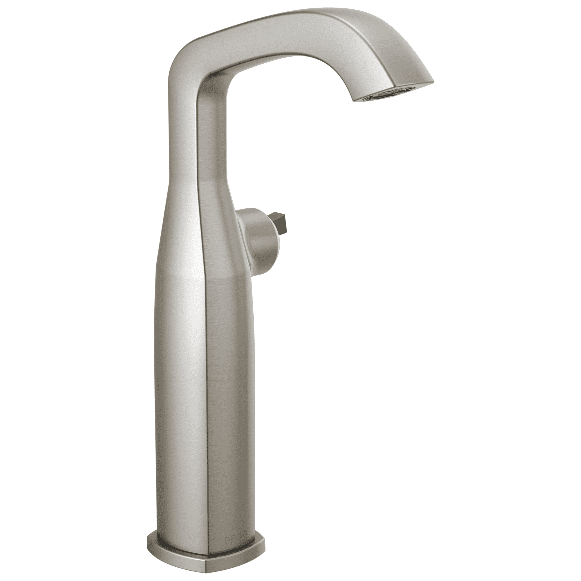 Stryke Vessel Lav Faucet in Stainless Steel Less Handle