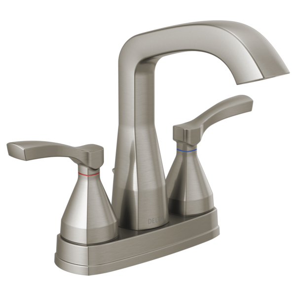 Stryke Centerset Lav Faucet in Stainless Steel w/Levers