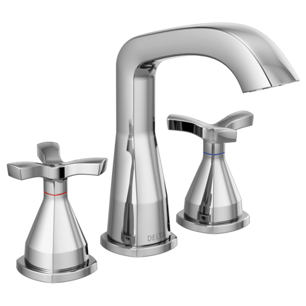 Stryke Widespread Lav Faucet in Chrome w/Helo Handles