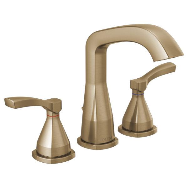 Stryke Widespread Lav Faucet in Champagne Bronze w/Levers