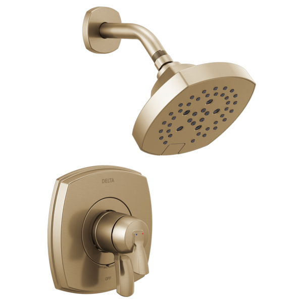 Stryke Shower Trim W/Single-Function Showerhead In Champagne Bronze