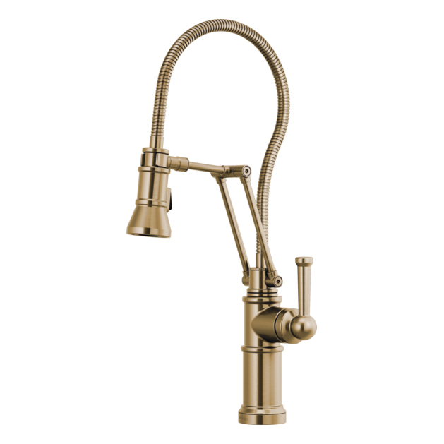 Brizo Artesso Kitchen Faucet w/Finished Hose in Luxe Gold