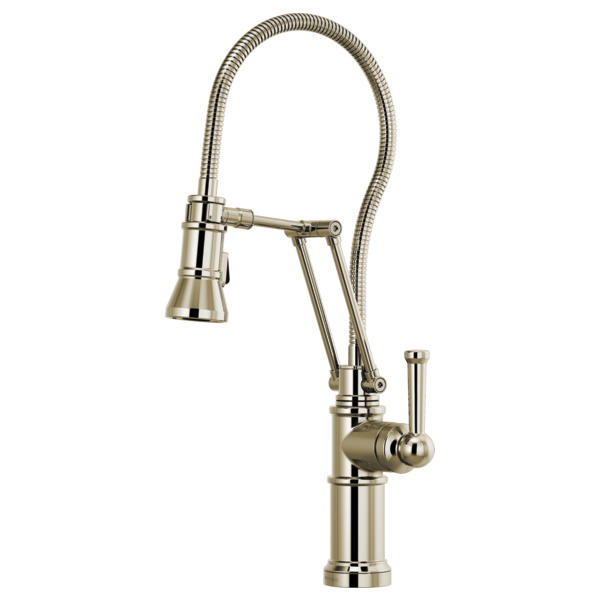 Brizo Artesso Kitchen Faucet w/Finished Hose in Polished Nickel
