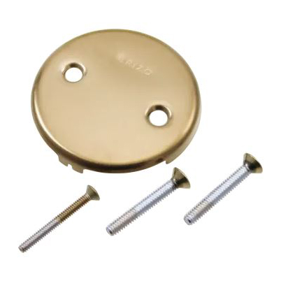 Brizo Replacement Overflow Plate in Polished Gold