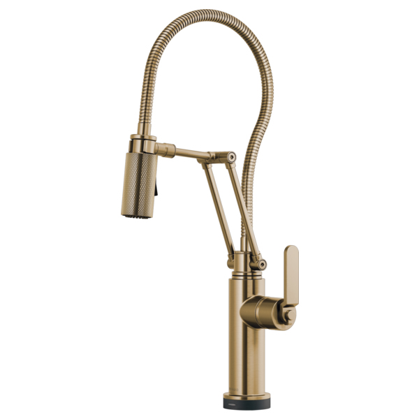 Brizo Litze SmartTouch Articulating Faucet in Luxe Gold