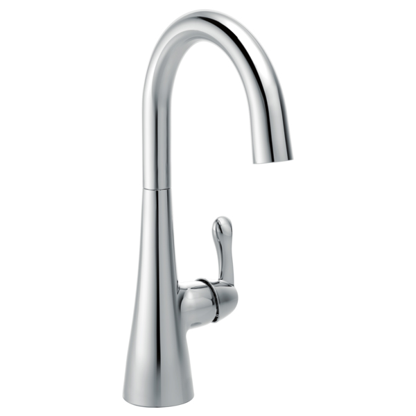 Transitional Single Hole Bar Faucet in Chrome