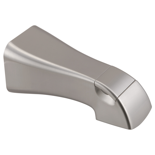 Tesla Tub Spout w/Pull-Up Diverter in Stainless