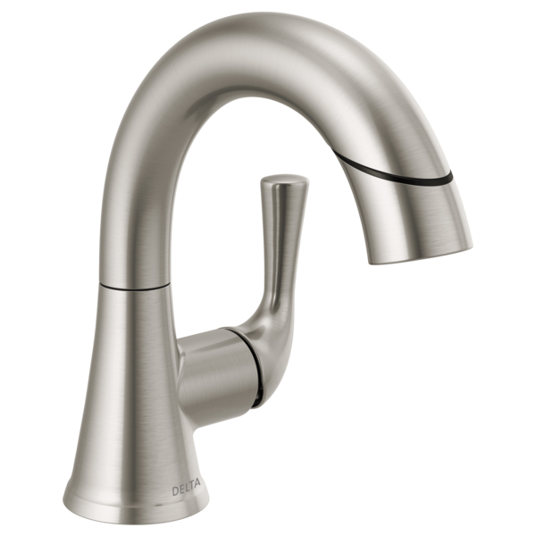 Kayra Single Hole Pulldown Lav Faucet in Stainless