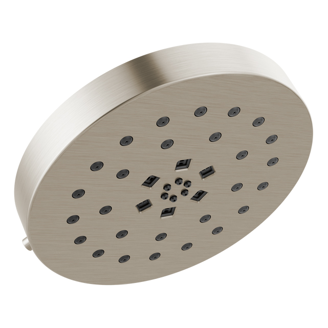 H2Okinetic 4-Setting Round Showerhead in Stainless