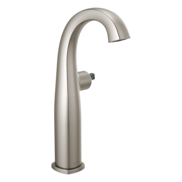 Stryke Single Hole Vessel Faucet, No Handles in Stainless