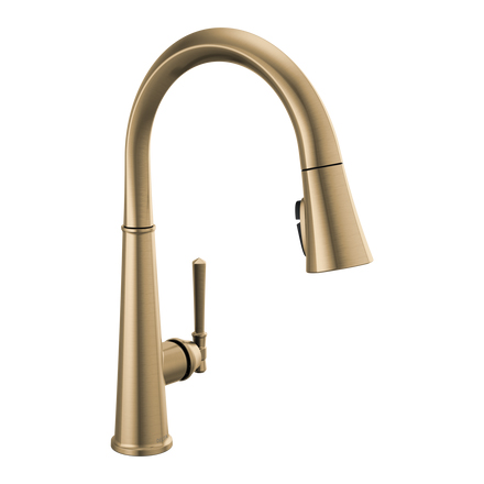Emmeline 1-Hdl Pull-Down Kitchen Faucet in Champagne Bronze