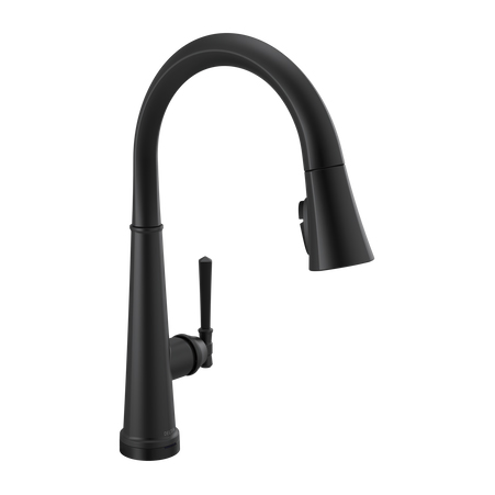 Emmeline 1-Hdl Pull-Down Faucet w/Touch2O in Matte Black