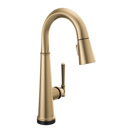 Emmeline Touch2O Pull-Down Bar/Prep Fct in Champagne Bronze