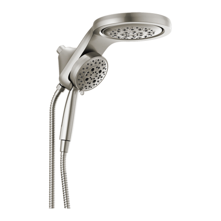 HydroRain 5-Setting 2-in-1 Showerhead in Stainless, 2.5 gpm