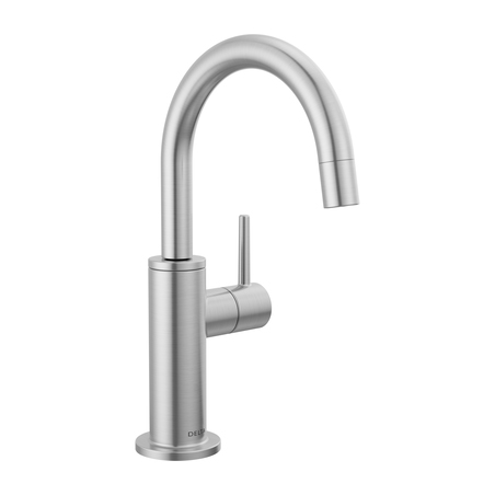 Contemporary Round Beverage Faucet in Arctic Stainless