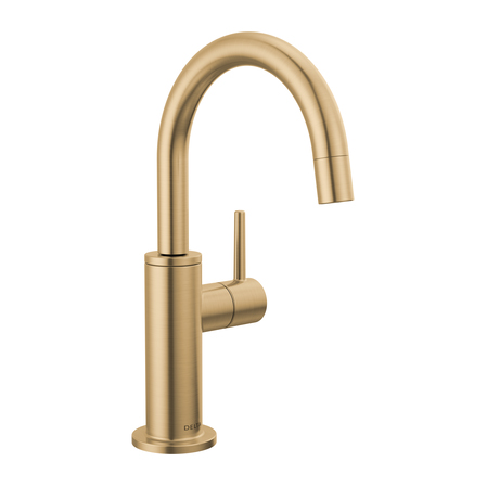 Contemporary Round Beverage Faucet in Champagne Bronze