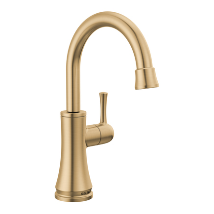 Transitional Beverage Faucet in Champagne Bronze