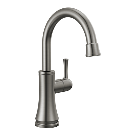 Transitional Beverage Faucet in Black Stainless