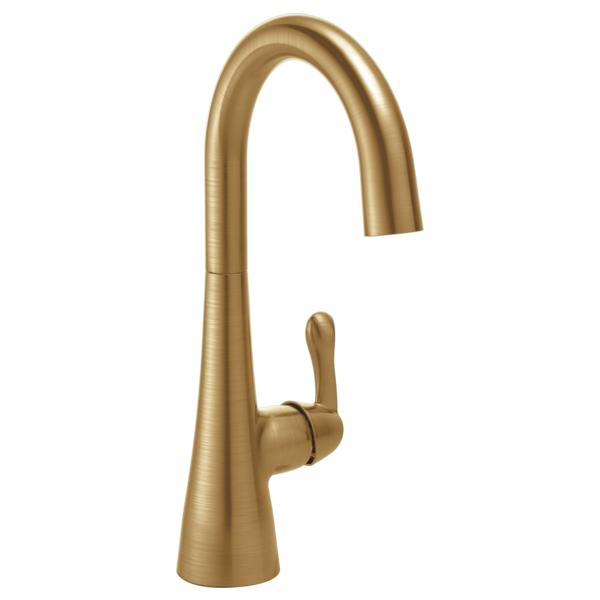 Transitional Single Hole Bar Faucet in Champagne Bronze
