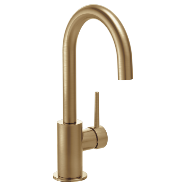 Trinsic Single Hole Swivel Bar Faucet in Champagne Bronze